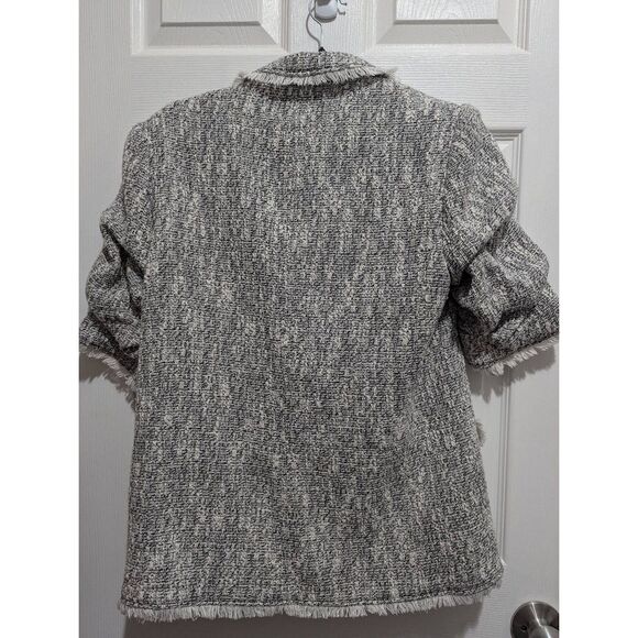 Cinq a Sept erin fringed boucle blazer 6 - Picture 4 of 4